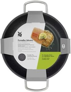 WMF Permadur Advance Serving/Frying Pan 24 cm – Induction-compatible stainless steel pan with non-stick coating  