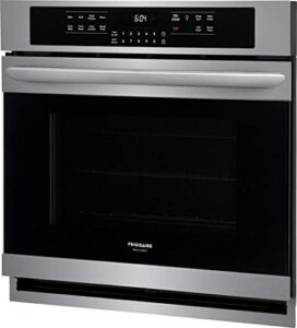 Frigidaire Gallery 30" Smudge-Proof Stainless Steel Single Electric Wall Oven with sleek stainless steel finish and advanced cooking features.  