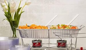 Full-size aluminum disposable roasting and baking pans, extra heavy-duty 21"x13" foil trays for catering, hotels, and buffets  