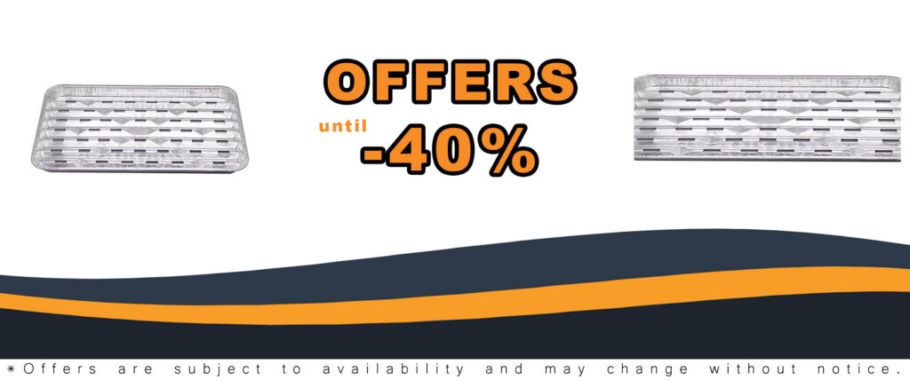 High-quality DDI Grill Aluminum Foil Grilling Trays, disposable broiler pan for easy grilling and cooking