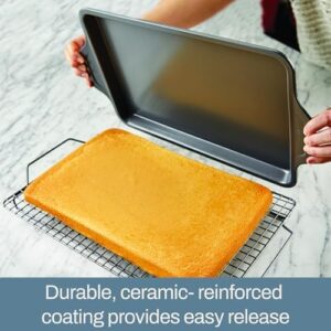 All-Clad Pro-Release Nonstick Bakeware Set 10 Piece with nonstick coating, oven-safe up to 450°F, including half sheet, cookie sheet, muffin pan, and more  
