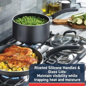 T-FAL Experience Nonstick Cookware Set 12 Piece featuring nonstick coating, induction compatibility, and dishwasher-safe convenience 