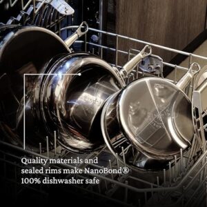 Hestan NanoBond 5-Quart Dutch Oven - Durable, Toxin-Free Titanium Stainless Steel Cookware