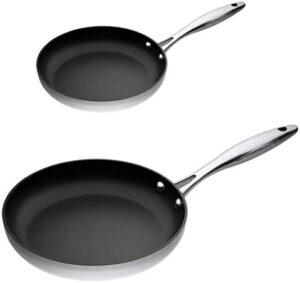 ScanPan CTX Stainless Steel-Aluminum 8 and 10.25 Inch Fry Pan Set with Non-Stick Coating