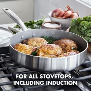 GreenPan Chatham 12 Piece Stainless Steel Cookware Set with Bamboo Utensils