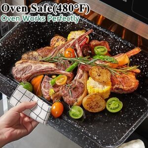 VECELO 20pcs Pots and Pans Set Non Stick with Maifan Stone Coating