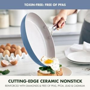 GreenPan Nova 10-Piece Cookware Set, PFAS-Free Ceramic Nonstick, Induction Safe, Dishwasher Safe