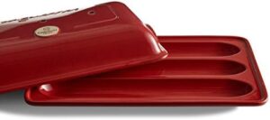 Emile Henry 91345506 Baguette Baker in Grand Cru color