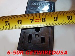 Heavy-duty Y Adapter 2-Way Connector 10-50P Male to 10-50R & 6-50R for stove and welder power distribution  