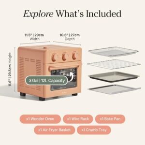 Our Place Wonder Oven, 6-in-1 air fryer and toaster oven with steam infusion, compact and countertop-friendly design, multifunctional cooking