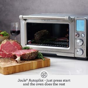 Breville the Joule® Oven Air Fryer Pro in black stainless steel on a kitchen countertop