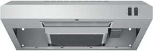 GE 24" 2 Speed Under the Cabinet Vent Hood Stainless Steel JVX3240SJSSC in a modern kitchen setup