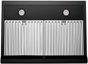 Hauslane Chef Series 30" PS18 Under Cabinet Range Hood in Matte Black with Touch Screen and LED Lamps  