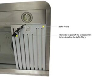 ROXON 900 CFM Range Hood with Stainless Steel Finish