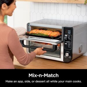 Ninja 12-in-1 Double Oven with FlexDoor in stainless steel