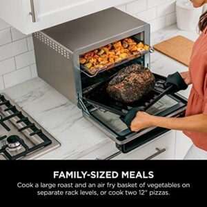 Ninja DT201C Foodi 10-in-1 XL Pro Air Fry Oven, stainless steel design, cooking functions, air fryer