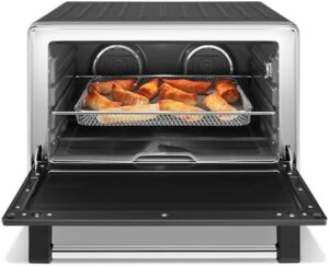 KitchenAid Dual Convection Countertop Oven with Air Fry and Temperature Probe, Black Matte, KCO224BM