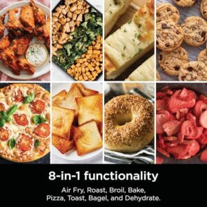 Ninja Flip Toaster Oven & Air Fryer with flip-up design and 8-in-1 functionality