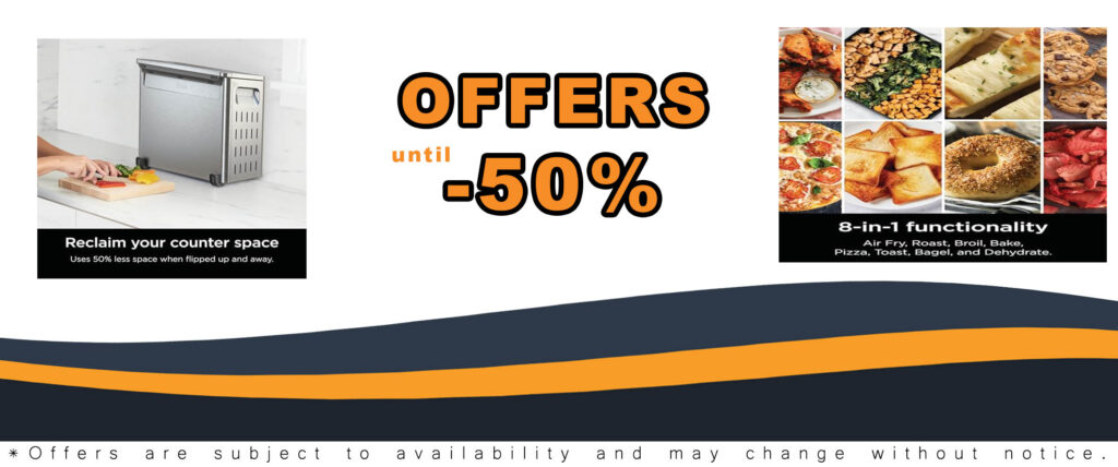 Ninja Flip Toaster Oven & Air Fryer with flip-up design and 8-in-1 functionality