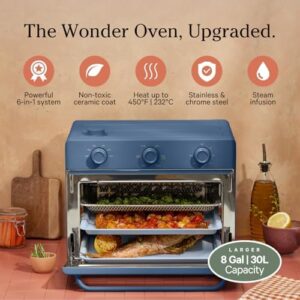 Large Wonder Oven in Blue Salt finish, showcasing its sleek and modern design, perfect for every kitchen.