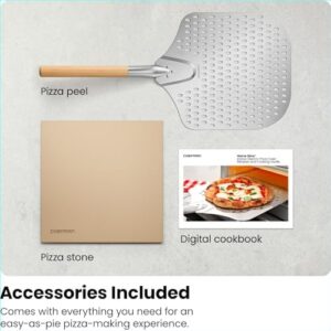 CHEFMAN Indoor Pizza Oven - countertop pizza maker with pizza stone and peel