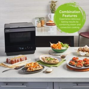 Panasonic NUSC180B 2-in-1 Convection Steam Oven, Black – Ideal for fast, flavorful cooking