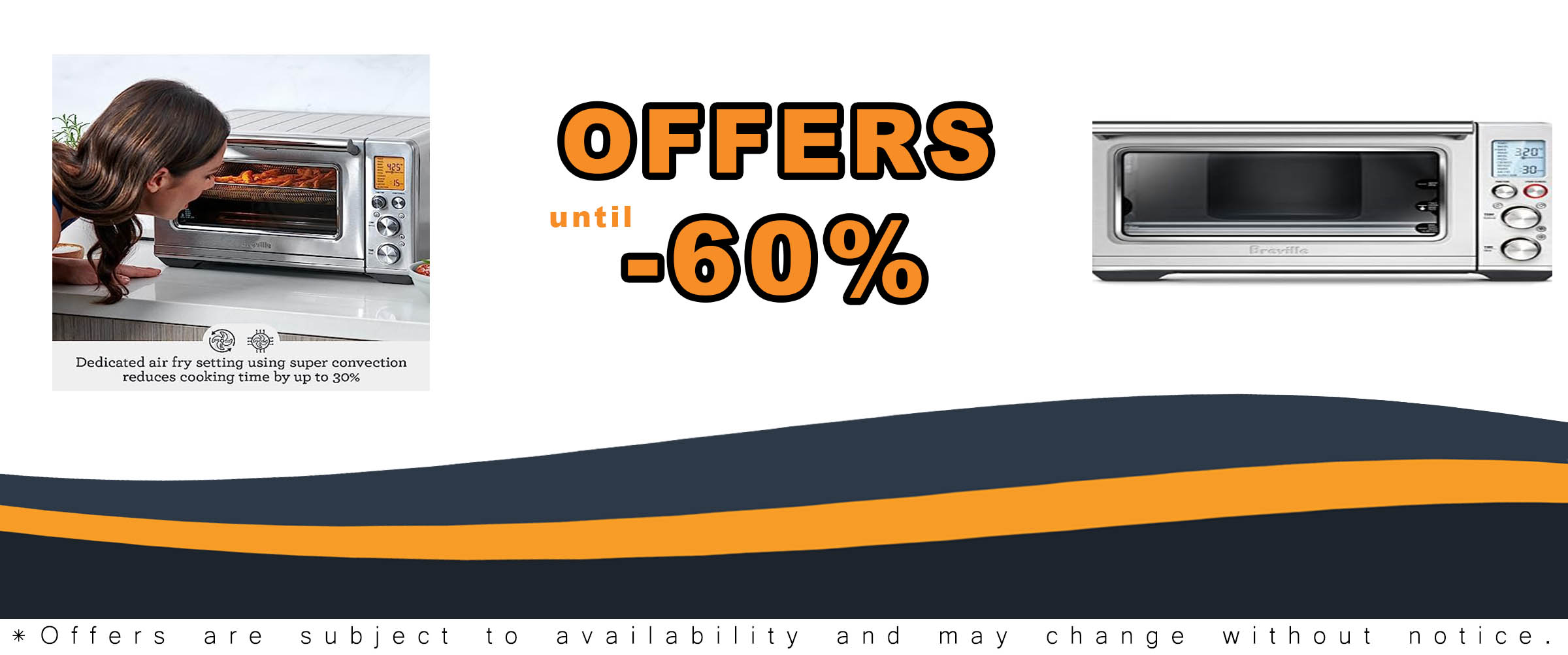 Breville Smart Oven Air Fryer BOV860BSS, brushed stainless steel with air fry function