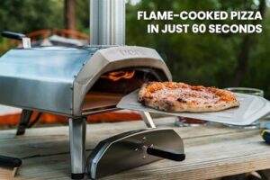 Ooni Karu 12 Multi-Fuel Outdoor Pizza Oven – Portable wood and gas pizza oven for authentic stone-baked pizzas in the backyard.