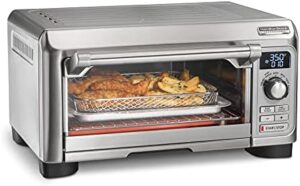 Hamilton Beach® Professional Sure-Crisp® Air Fry Digital Toaster Oven on a kitchen countertop