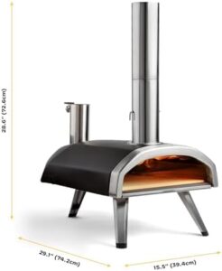 Ooni Fyra 12 Wood Fired Outdoor Pizza Oven, ideal for outdoor cooking and pizza making