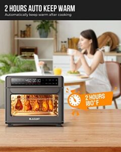 BLAZANT T-26 Large Capacity Toaster Oven with Air Fryer and Dishwasher Safe Panel
