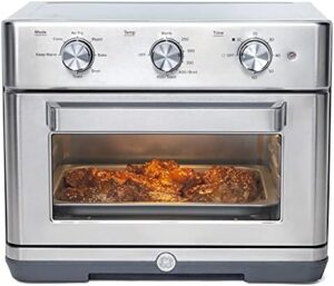 GE Mechanical Air Fryer Toaster Oven with 7 cook modes and large capacity in stainless steel