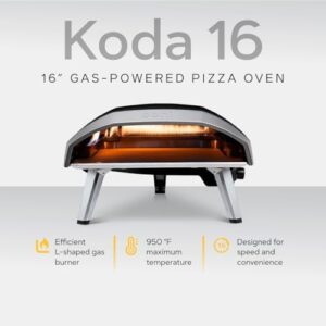 Ooni Koda 16 Gas Pizza Oven with Propane Tank and Regulator