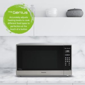 Panasonic NNSE995SC Genius Prestige Plus Microwave Oven with stainless steel finish and child lock feature