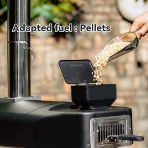 Q Pizza Portable Pizza Oven with pizza stone, perfect for outdoor cooking and wood pellet burning