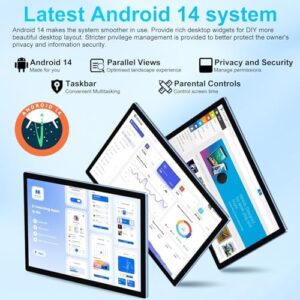 2025 Newest Tablet 10 Inch Android 14 with Keyboard, Mouse, and HD IPS Touchscreen