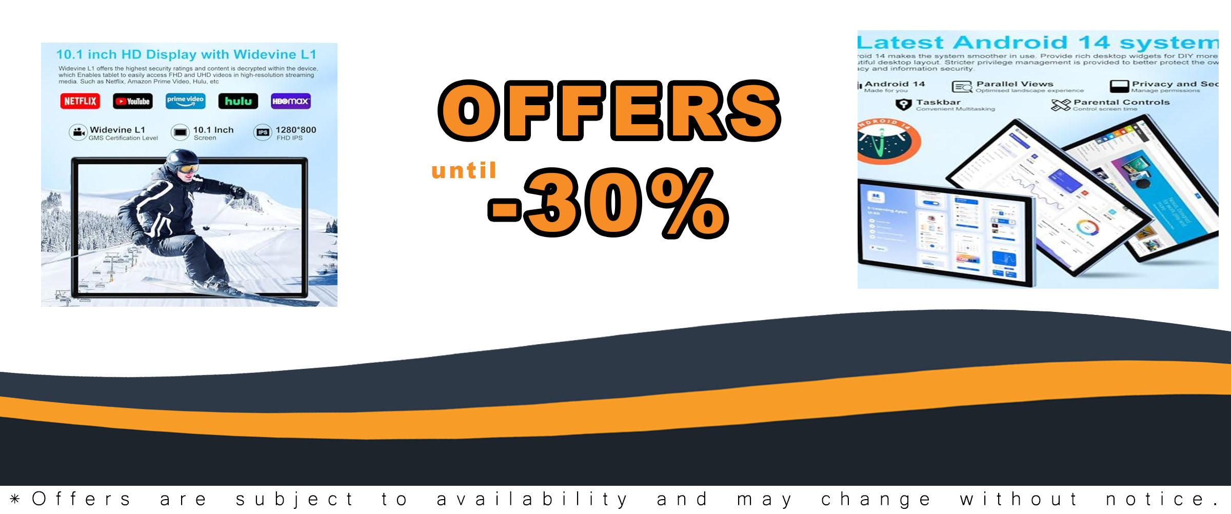 2025 Newest Tablet 10 Inch Android 14 with Keyboard, Mouse, and HD IPS Touchscreen