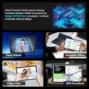 SVITOO Android 15 Tablet with 10-inch IPS Touchscreen and 12GB RAM