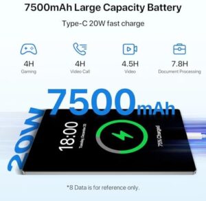 UMIDIGI Android 13 Tablet 2024 with 2K 11-inch FHD+ Screen, Octa-Core Processor, and Long-lasting Battery