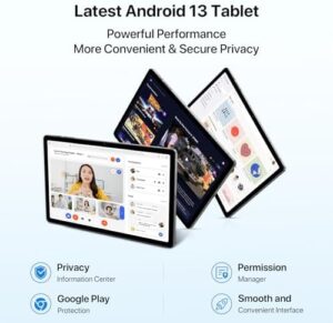 UMIDIGI Android 13 Tablet 2024 with 2K 11-inch FHD+ Screen, Octa-Core Processor, and Long-lasting Battery