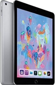 Apple iPad 2018 32GB - WiFi Only - Space Gray (Renewed) on a white background