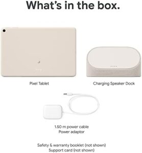 Pixel Tablet with Charging Speaker Dock - 256GB - Hazel - front view with dock