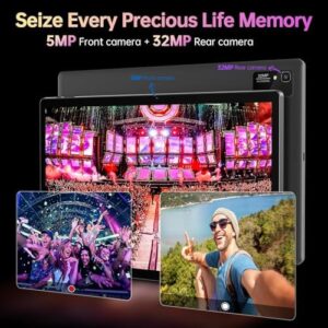15.6 Inch Android 14 Tablet with HD IPS Display, 8Core, 12000mAh Battery