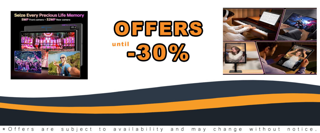 15.6 Inch Android 14 Tablet with HD IPS Display, 8Core, 12000mAh Battery