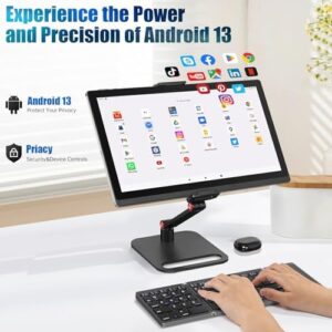 14.1 Inch Android 13 tablet with Full HD display, 6GB RAM, 128GB storage, and long-lasting battery