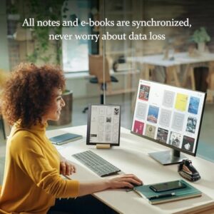 Kloudnote Slim 10.3" Digital Notebook, Ultra-Thin E Ink Tablet with Stylus for Writing and eBook Reading