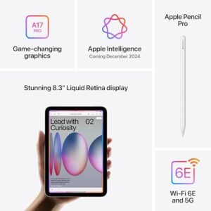 iPad Mini A17 Pro Space Grey 256GB with Liquid Retina Display