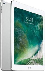 Apple iPad with WiFi, 128GB, Silver (2017 Model) (Refurbished) on a white background