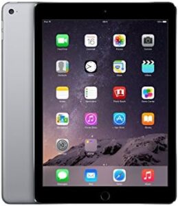 Apple iPad Air 2 Wi-Fi 64GB Space Gray (Renewed) - Front and Back View