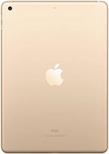 Apple iPad 9.7 WiFi 128GB Gold (2017 Model) Renewed – Front and Back View